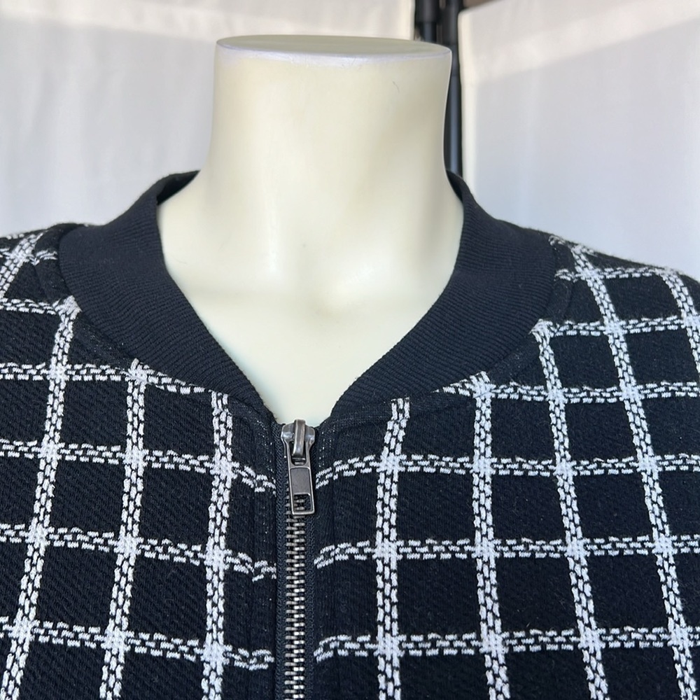 Sanctuary City Topper Windowpane ZIP Up coat - Picture 5 of 10